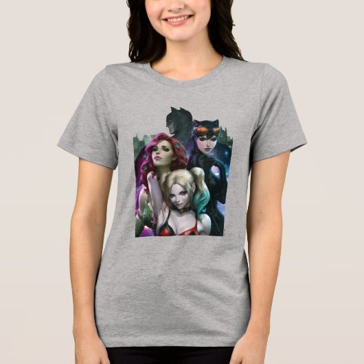 Gotham City Sirens #1000 Comic Cover Variant Tri-Blend Shirt (Voorkant)