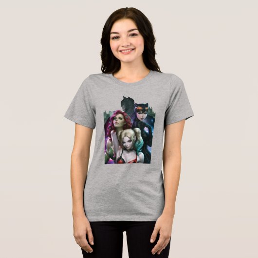 Gotham City Sirens #1000 Comic Cover Variant Tri-Blend Shirt (Voorkant volledig)