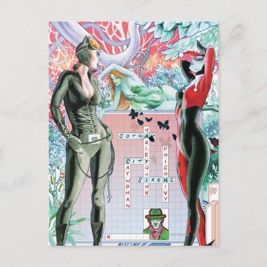 Gotham City Sirens Cv10 Briefkaart (Voorkant)