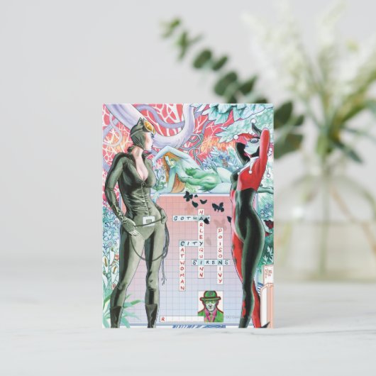 Gotham City Sirens Cv10 Briefkaart (Staand voorkant)