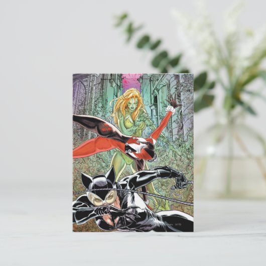 Gotham City Sirens Cv11 Briefkaart (Staand voorkant)