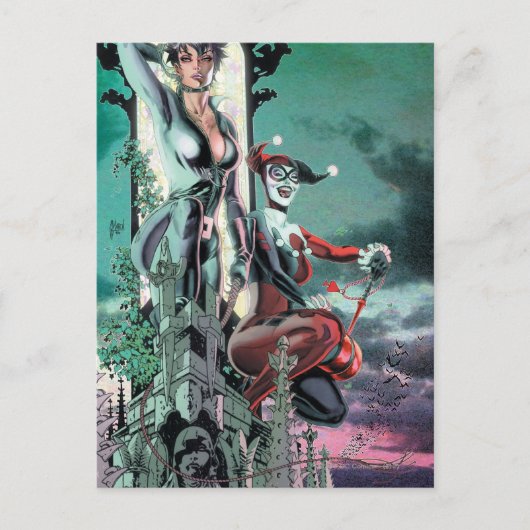 Gotham City Sirens Cv12_R1 Briefkaart (Voorkant)