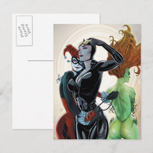 Gotham City Sirens Cv4 Briefkaart (Voorkant / Achterkant)