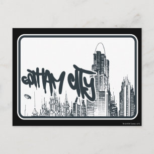 Gotham City Sticker Briefkaart