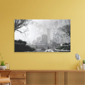 Gotham Garden (Winter) Canvas Afdruk (Insitu (Woonkamer))