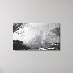 Gotham Garden (Winter) Canvas Afdruk