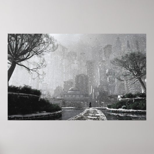 Gotham Garden (Winter) Poster (Voorkant)