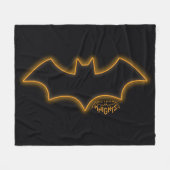 Gotham Knights Batgirl Logo Fleece Deken (Voorkant (Horizontaal))