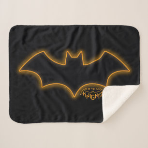 Gotham Knights Batgirl Logo Sherpa Deken
