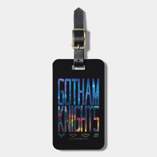 Gotham Knights City Lettering Bagagelabel (Voorkant verticaal)