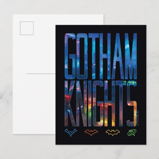 Gotham Knights City Lettering Briefkaart (Voorkant / Achterkant)