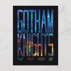 Gotham Knights City Lettering Briefkaart
