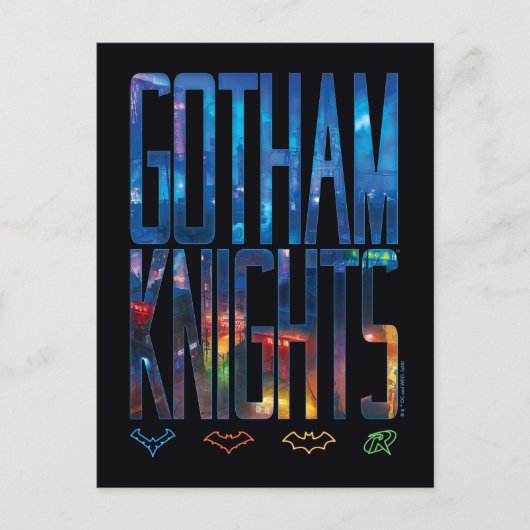 Gotham Knights City Lettering Briefkaart (Voorkant)