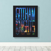 Gotham Knights City Lettering Canvas Afdruk (Insitu (Houten vloer))