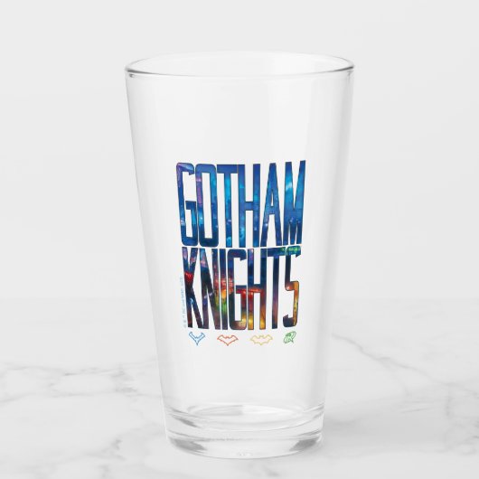 Gotham Knights City Lettering Glas (Voorkant)