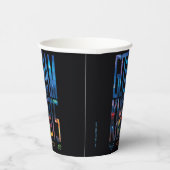 Gotham Knights City Lettering Papieren Bekers (Rechts)