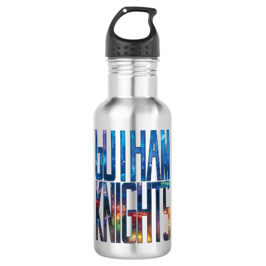 Gotham Knights City Lettering Waterfles (Voorkant)