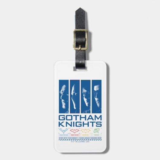 Gotham Knights Gezichtspanelen Bagagelabel (Voorkant verticaal)