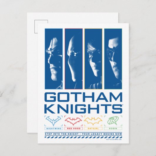 Gotham Knights Gezichtspanelen Briefkaart (Voorkant / Achterkant)