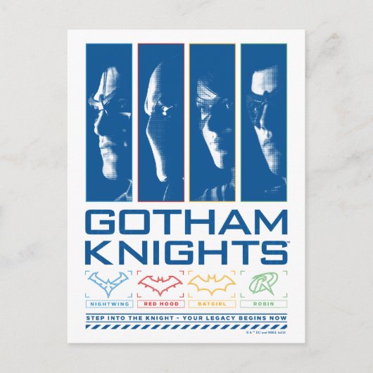 Gotham Knights Gezichtspanelen Briefkaart (Voorkant)