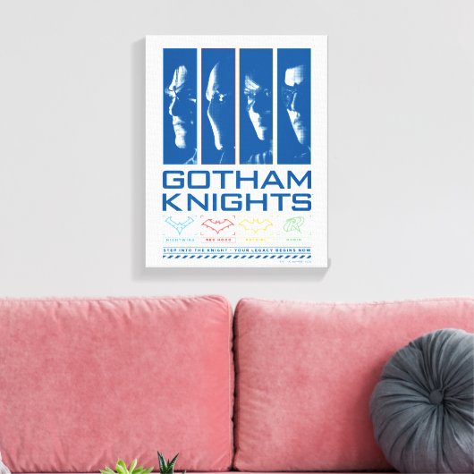 Gotham Knights Gezichtspanelen Canvas Afdruk (Insitu (Woonkamer))