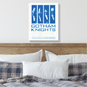 Gotham Knights Gezichtspanelen Canvas Afdruk (Insitu (Slaapkamer))