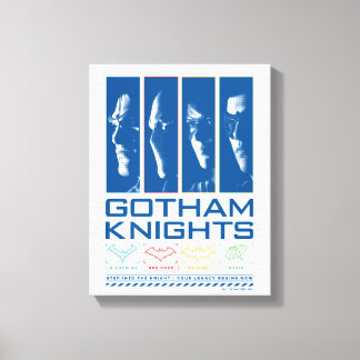 Gotham Knights Gezichtspanelen Canvas Afdruk