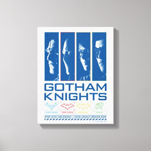 Gotham Knights Gezichtspanelen Canvas Afdruk (Voorkant)