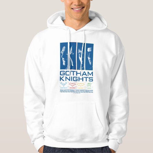 Gotham Knights Gezichtspanelen Hoodie (Voorkant)