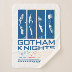 Gotham Knights Gezichtspanelen Sherpa Deken