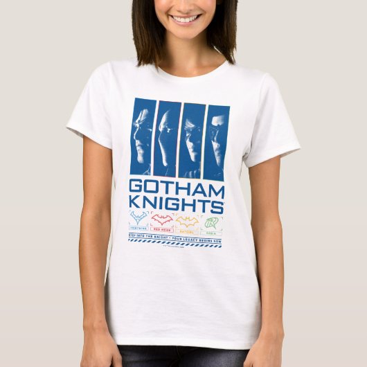Gotham Knights Gezichtspanelen T-shirt (Voorkant)
