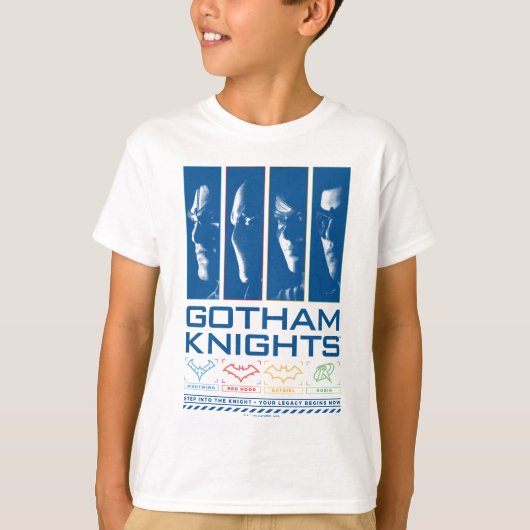 Gotham Knights Gezichtspanelen T-shirt (Voorkant)