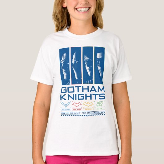 Gotham Knights Gezichtspanelen T-shirt (Voorkant)