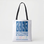 Gotham Knights Gezichtspanelen Tote Bag (Voorkant)