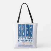 Gotham Knights Gezichtspanelen Tote Bag (Achterkant)
