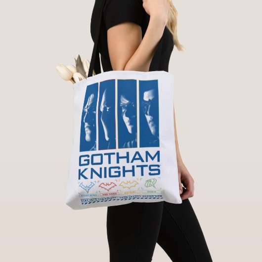 Gotham Knights Gezichtspanelen Tote Bag (Dichtbij)
