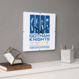Gotham Knights Gezichtspanelen Vierkante Klok