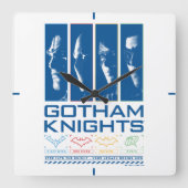 Gotham Knights Gezichtspanelen Vierkante Klok (Voorkant)