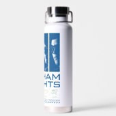 Gotham Knights Gezichtspanelen Waterfles (Achterkant)