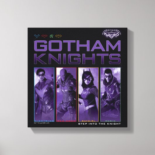 Gotham Knights Hero Panels Canvas Afdruk (Voorkant)