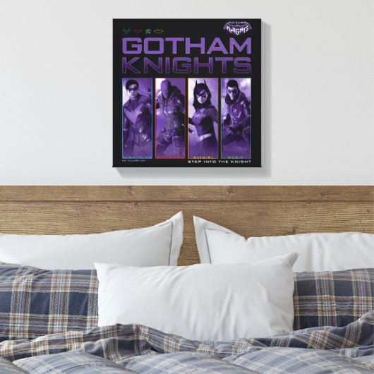 Gotham Knights Hero Panels Canvas Afdruk (Insitu (Slaapkamer))