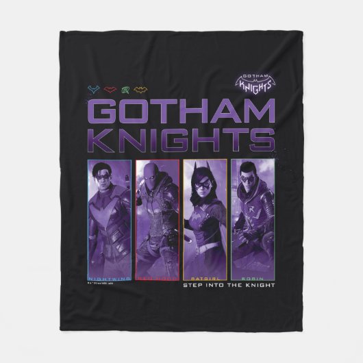 Gotham Knights Hero Panels Fleece Deken (Voorkant)