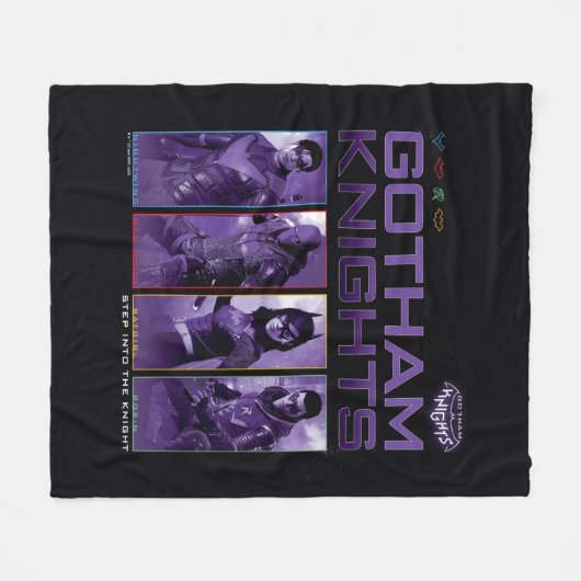Gotham Knights Hero Panels Fleece Deken (Voorkant (Horizontaal))
