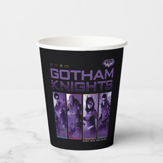 Gotham Knights Hero Panels Papieren Bekers (Achterkant)