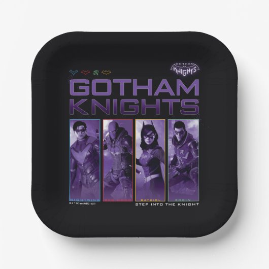 Gotham Knights Hero Panels Papieren Bordje (Voorkant)