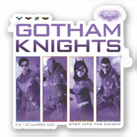 Gotham Knights Hero Panels Sticker (Voorkant)