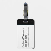 Gotham Knights Nachtelijke Logo Bagagelabel (Achterkant verticaal)