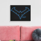 Gotham Knights Nachtelijke Logo Canvas Afdruk (Insitu (Woonkamer))