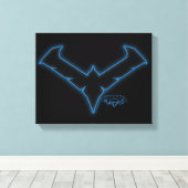 Gotham Knights Nachtelijke Logo Canvas Afdruk (Insitu (Houten vloer))