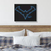 Gotham Knights Nachtelijke Logo Canvas Afdruk (Insitu (Slaapkamer))